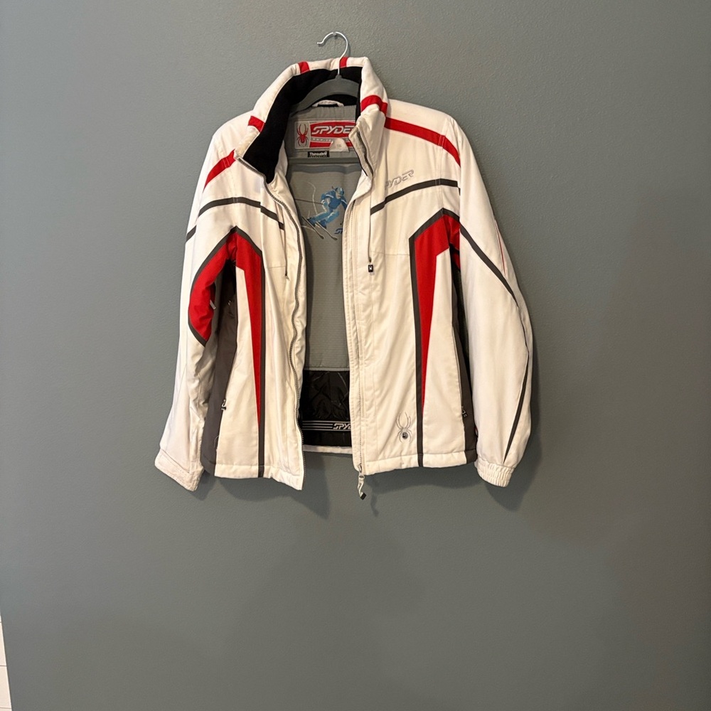 Spyder Women's Ski Jacket - Red, Black, and White
